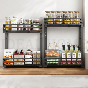 Adjustable Height Metal Pull Out Under <strong>Sink</strong> Organizers and <strong>Storage</strong> Shelves with Sliding Drawer, Under <strong>Sink</strong> <strong>Storage</strong> for Kitchen - Product Image 2