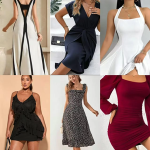 High Quality Women's Casual Dress Wedding Dress <strong>Bulk</strong> Buy <strong>Apparel</strong> Stock Wholesale Plus Size Women's Dresses Stock - Product Image 5