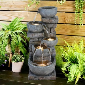 Fuente <span class=keywords><strong>de</strong></span> <span class=keywords><strong>Agua</strong></span> Grande <span class=keywords><strong>para</strong></span> Exteriores con Luces LED, Decoración Minimalista <span class=keywords><strong>para</strong></span> Jardín, Patio, Entrada y Paisajismo - Product Image 5