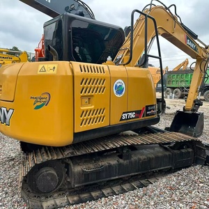 Excavadora de cadenas SANY SY75C usada de 7.5 toneladas con motor Isuzu original para construcción y excavación media |   Euro 5 |   EPA - Product Image 2