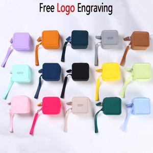 Silicone Coin <b>Purse</b>, Headphone Bag, Women's square Storage Bag, Red Envelope Makeup Bag, Anti slip sealed <b>Small</b> square Bag - Product Image 2
