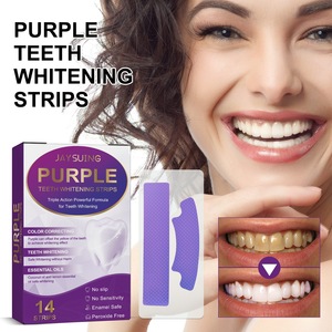 14 bandes blanchissantes pour <span class=keywords><strong>les</strong></span> <span class=keywords><strong>dents</strong></span> par boîte, gel violet pour le nettoyage dentaire, éclaircissant, soin d'hygiène buccale, bandes <span class=keywords><strong>de</strong></span> blanchiment dentaire - Product Image 5