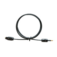 Câble audio numérique à fibre optique mâle à mâle plaqué or pour les lecteurs Blu-ray de barre de son de cinéma maison