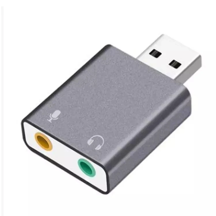 External USB Sound Card tragbare HIFI Magic Voice 7.1CH Microphone-in Audio-out port Free Drive Plug Sound Card