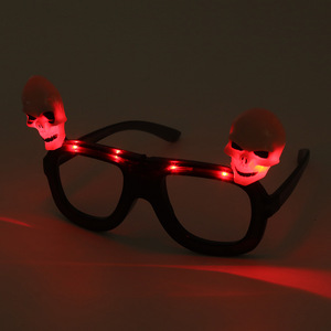 Gafas LED de Halloween con Calavera Sonriente y Araña, Novedad Brillante y Aterradora, NUEVAS, para Fiestas de Terror - Product Image 4