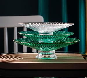 Grande <span class=keywords><strong>assiette</strong></span> à fruits en verre écologique transparente, <span class=keywords><strong>assiette</strong></span> de service <span class=keywords><strong>décorative</strong></span> sur <span class=keywords><strong>pied</strong></span> <span class=keywords><strong>pour</strong></span> gâteau, dessert, salade - Product Image 6