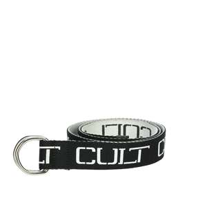 Ceinture pour homme Cult, noire, X98.101, sangle en caoutchouc avec fermeture à anneau en D, pour un usage décontracté - Product Image 1