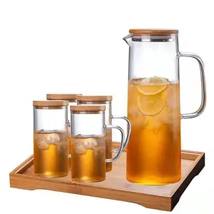 Groothandelsprijs Glazen Theeketel Set Glazen Thee Huishoudelijke Ketel Set Hoge Temperatuur Theeketel Set