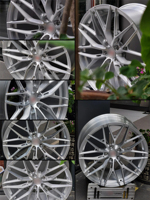 Jantes forgées monobloc usinées sur mesure en argent, 17-21 pouces, 5x114.3, largeur personnalisée, compatibles avec Mazda3 CX-5 Subaru Outback Forester