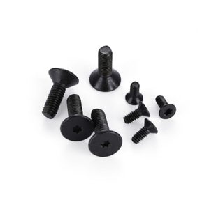 LeGood Torx <b>flat</b> head <b>screws</b> M2.5 thread 10mm long black stainless steel - Product Image 4