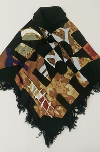 Capa de lana de Intarsia artística-Diseño de Obra Maestra africana de Sonth Prendas de punto únicas China Plazo de entrega de muestra de 7 días - Product Image 2