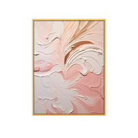 Personnalisé en gros hôtel oeuvres d'art Crème Style salon luxe toile peinture Art mural avec cadre