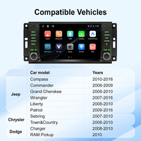 Radio para Auto Rhythm de 7 Pulgadas con Sistema Linux para Jeep Wrangler, Compass y Grand Cherokee con Carplay y Android Auto