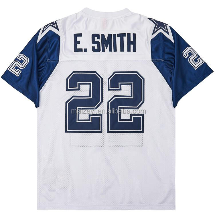 #22 Emmitt Smith Blanc