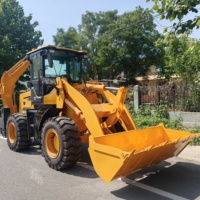 Mini Backhoe Loader 4x4 Grosir, Excavator Terintegrasi untuk Proyek Konstruksi Kecil