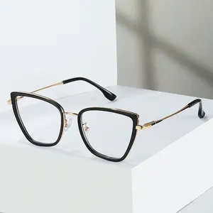 定制Logo新款眼镜框TR90时尚超轻抗蓝光眼镜颜色光泽度好硅胶鼻托