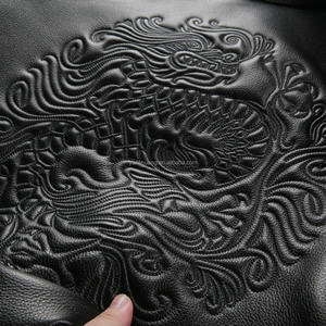 Nuovo cappotto in vacchetta spessa di alta qualità splendidamente ricamato antivento e giacche di pelle extra Size da uomo impermeabili - Product Image 4