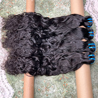 Lot de mèches de cheveux humains vierges indiens 100% naturels, bruts, double tirage, ondulés naturels, cuticules alignées, pour tissage, fournisseur