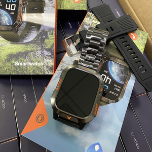 Wholesale MOQ Flashlight Stainless Steel Band <b>Compass</b> Air Pressure Display Barometer Outdoor Tactical Smart <b>Watch</b> HT26 DSM11 TAC - Product Image 6
