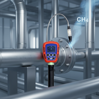 Détecteur de gaz multi-gaz portable O2 CO H2S EX, moniteur de gaz combustible CH4
