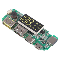LED double USB 5V 2.4A Micro/type-c USB Mobile Power Bank 18650 Module de charge batterie au Lithium chargeur carte Protection de Circuit