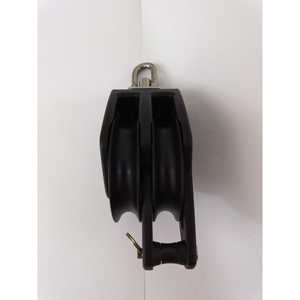 Master BP-0604F Double Wheel/Ring Buckle Sailboat Bearing Pulley 60mm Wheel Diameter 12mm Wire Diameter <b>Marine</b> <b>Hardware</b> - Product Image 5