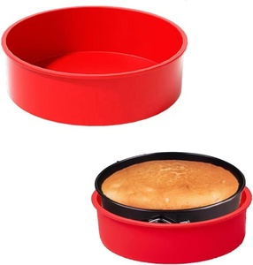 Bán buôn tùy chỉnh BPA free Non-Stick Silicone leakproof mùa xuân hình thức Pan Protector cho Cheesecake - Product Image 2