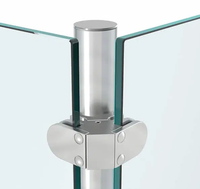 Pince à verre en acier inoxydable AISI 316 pour balustrade, design sans cadre, pour grossistes architecturaux et quincaillerie de construction