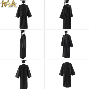 Ensemble de toge et toque de graduation style américain avec étole dorée et <span class=keywords><strong>cordon</strong></span> d'honneur, modèle 2025, et pompon - Product Image 6