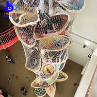 Filet d'escalade intérieur Arc-en-ciel pour enfants, structure de jeu colorée pour parcs d'aventure TN023, idéal pour les maternelles et usage commercial