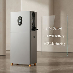 Système solaire tout-en-un avec batterie et onduleur 6 kW 16 kWh pour la maison, alimentation de secours hors réseau avec écran LCD et WiFi - Product Image 4