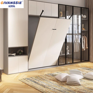 <span class=keywords><strong>Letto</strong></span> a scomparsa in legno <span class=keywords><strong>su</strong></span> <span class=keywords><strong>misura</strong></span> di alta qualità, economico, con armadio e divano <span class=keywords><strong>letto</strong></span> pieghevole integrati - Product Image 6