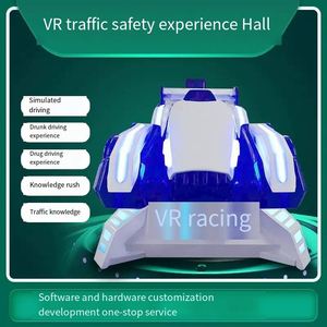 Nouveau simulateur de conduite en réalité virtuelle (VR) d'intérieur, fabriqué en métal et en fibre de verre, pour les salles de jeux vidéo de course VR dans les centres commerciaux - Product Image 3
