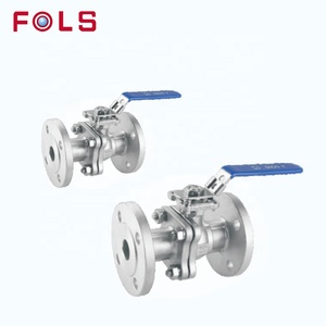 2 piezas de válvula de bola WCB de plataforma alta con brida / Tipo de brida DIN WCB ASTM A216 PN16 - Product Image 2