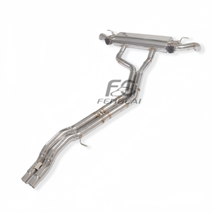 Tuyau d'échappement arrière en acier inoxydable en forme de chat pour <span class=keywords><strong>Audi</strong></span> SQ5 B9 B9.5 3.0T 2019-2024 Silencieux avec soupape Amélioration des performances Amélioration de la puissance - Product Image 5
