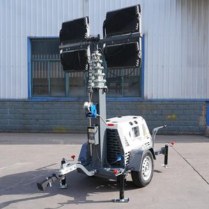 Free Shipping Solar <b>Light</b> Tower Mobile LED <b>Lighting</b> Tower 7m 9m Telescopic Mast for Construction Mining Emergency Factory Price - Product Image 6