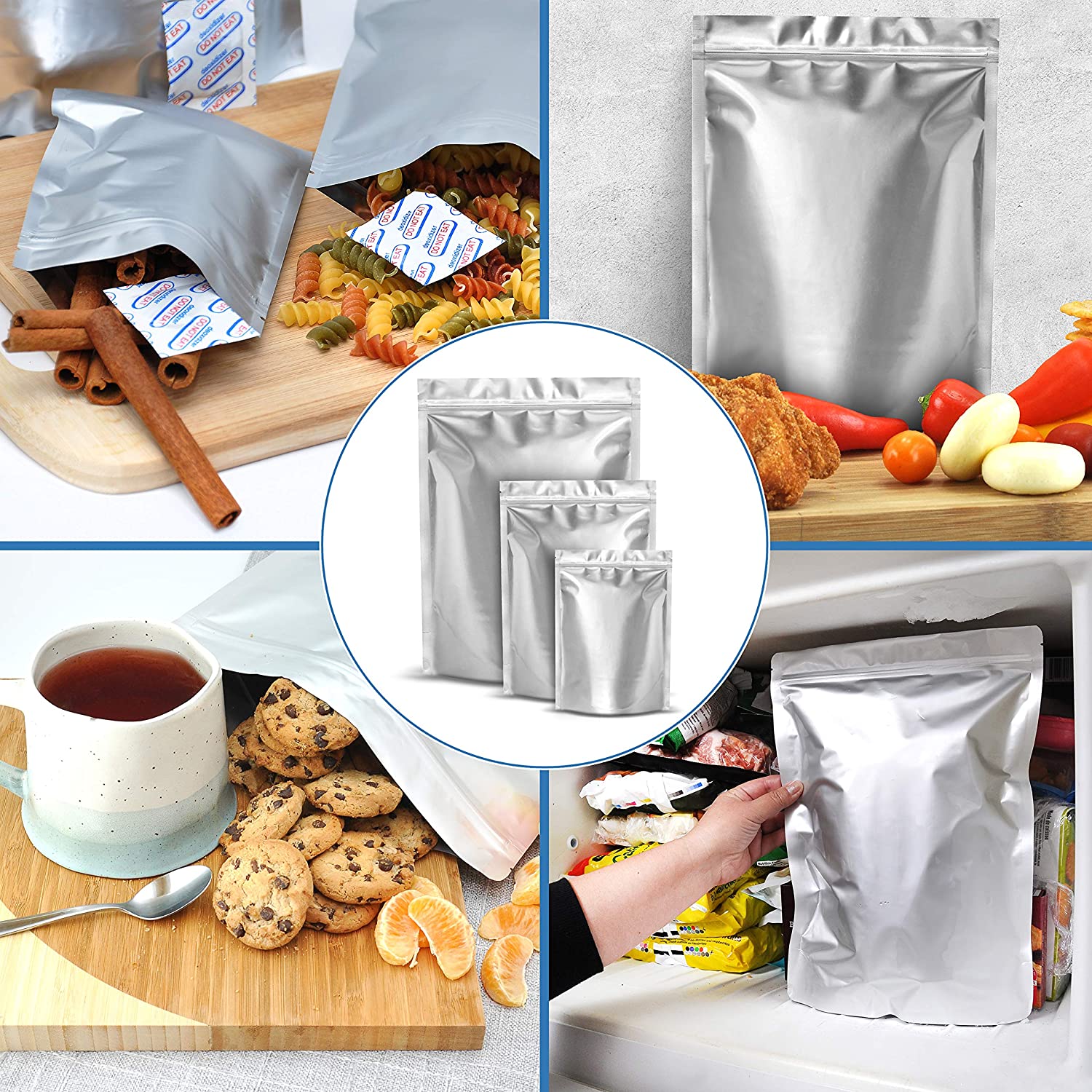 Biodegradable Moistureproof Kraft Aluminized Foil Flat Bottom Standup Square Bottom Coffee Bean Packaging Bag