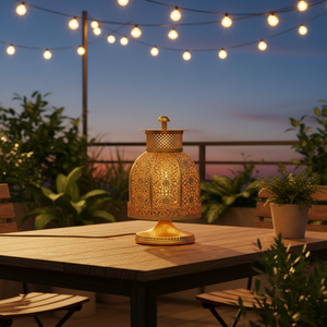 Lámpara <span class=keywords><strong>de</strong></span> Mesa Marrakech Europea Hecha a Mano al por Mayor con Luz LED Cálida <span class=keywords><strong>Blanca</strong></span> para Decoración <span class=keywords><strong>de</strong></span> Sala <span class=keywords><strong>de</strong></span> Estar - Product Image 4