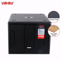 VAMAV Enceinte de Scène NOVA TX12S Équipement Audio Professionnel Bluetooth en Bois avec Subwoofer 12'' pour DJ et Concerts