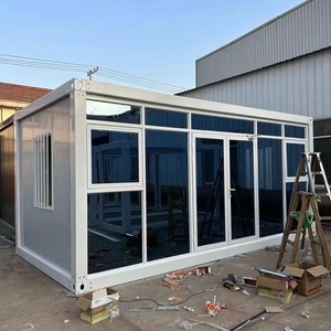 Casa Container di Lusso in Vetro, Montaggio Rapido, Casa Modulare Prefabbricata, Stanza Portatile Illuminata dal Sole, Unità Cabina Ufficio da Giardino - Product Image 2