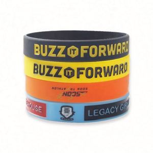 สายรัดข้อมือยางซิลิโคนแบบกำหนดเองสำหรับกีฬา พร้อมข้อความ โลโก้ และปรับแต่งได้ - Product Image 2