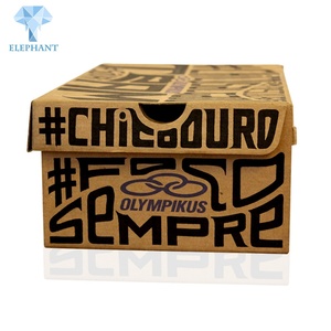 Factory Custom Logo Corrugated Carton Packaging Printing Shoe Cardboard <b>Box</b> - Product Image 5