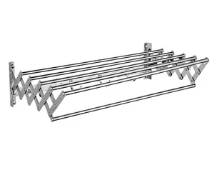 Toallero extensible telescópico, artículo <span class=keywords><strong>de</strong></span> acero inoxidable <span class=keywords><strong>2022</strong></span>, ganchos y rieles cuadrados altos, soporte montado en la pared, tipo 500 Uds. - Product Image 1