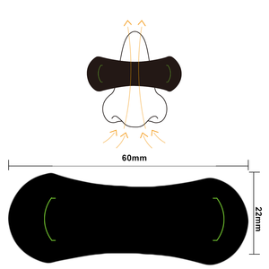 Premium Black Non-woven Tecido Nariz Tiras para Respiração Respirável Anti-Ronco <span class=keywords><strong>Nasal</strong></span> Tiras para Sleep & Breathing Relief - Product Image 2