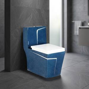 Diseño europeo modelo Cubas: inodoro de lavado de armario de agua nuevo asequible, inodoro de cerámica de una pieza montado en el suelo - Product Image 1