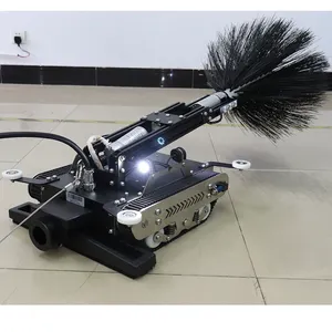 Máquina de limpieza de conductos de aire de fábrica con cámara para robot de limpieza de conductos de aire acondicionado central