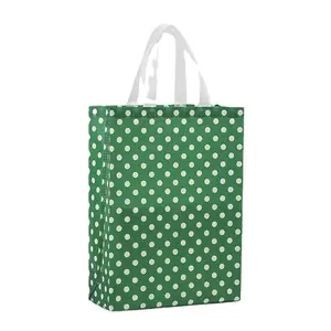 Polka Dot Design Non-Woven Bag Ecological Supermarket Grocery Non Woven Bags Gift Bag For Supermarkets
