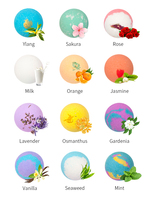 Boules effervescentes pour spa, faites à la main, aromathérapie naturelle, huile essentielle, coffret cadeau relaxant, fournisseur en gros OEM personnalisé
