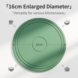 Sous-verre en silicone kaki antidérapant et isolant thermique pour la maison, la cuisine, la table et le thé - Product Image 5