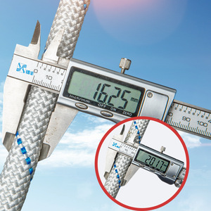 Cuerda de Seguridad Kanle de 16 mm, Cuerda Estática de Poliéster con Hilo de Refuerzo, para Trabajos en Altura - Product Image 1